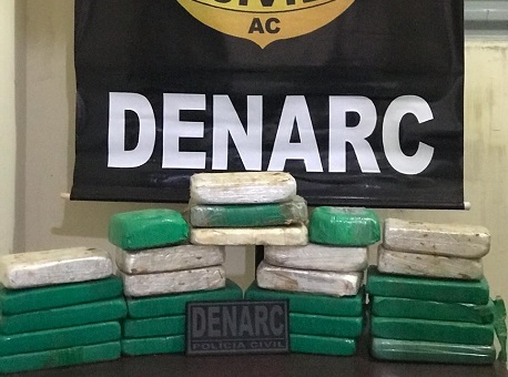 04-11-2020 Polícia-Civil-do Acre-apreende-27-quilos-de-cocaína-em-município-de-fronteira