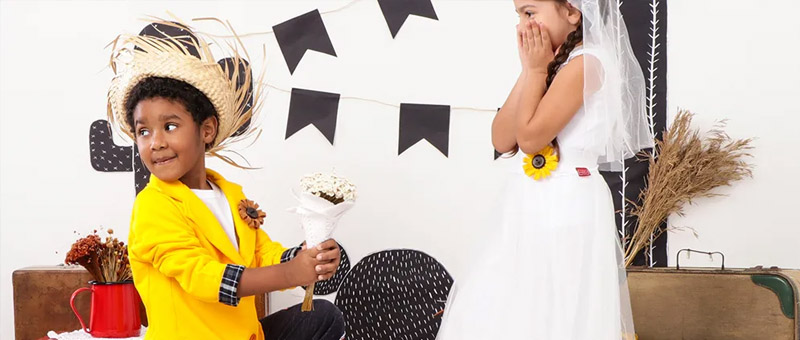 Festa junina para os pequenos, em grande estilo