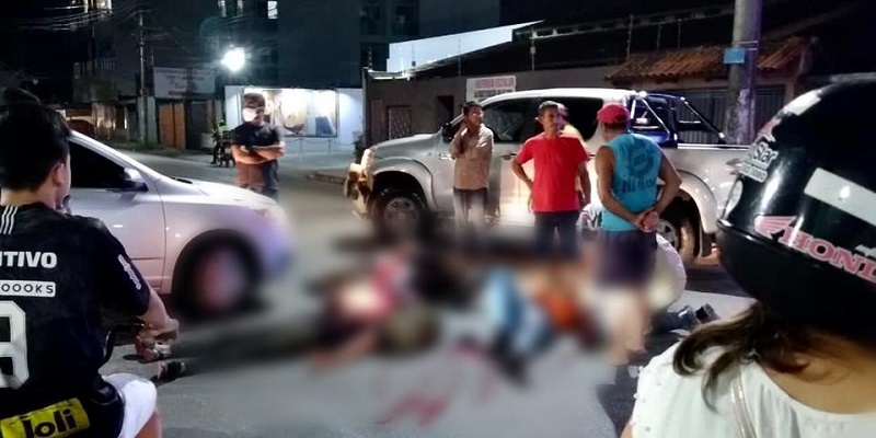 Acidente de trânsito deixa duas pessoas feridas no bairro Aviário