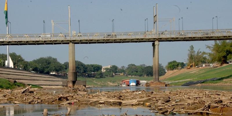 Rio Acre amanhece com 1,33 metros e se aproxima de seca histórica