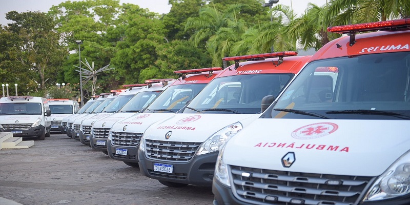 Ambulâncias do Samu se encontram paradas por falta de motoristas