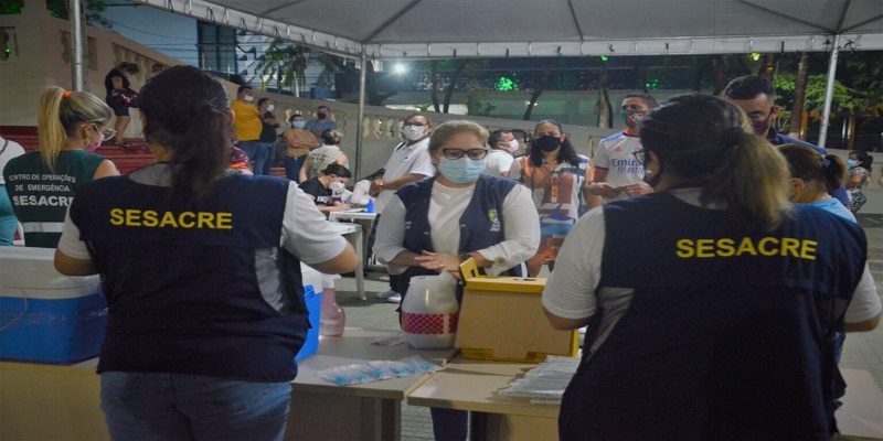 Mutirão de Vacinação: 585 doses contra a covid-19 foram aplicadas no primeiro dia