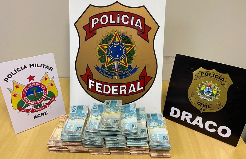 Homem é preso com R$ 200 mil em espécie na Av. Ceará, em Rio Branco