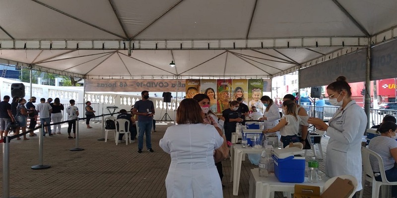 Mutirão de Vacinação contra a covid-19 inicia nesta segunda-feira, a partir das 16 horas