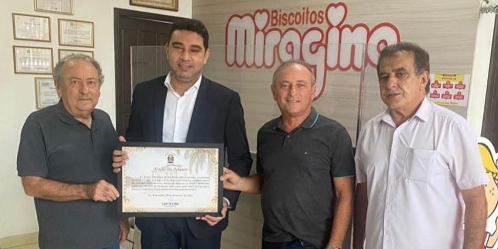 EMPRESA MIRAGINA RECEBEU MOÇÃO DE APLAUSOS PELOS  SEUS 55 ANOS