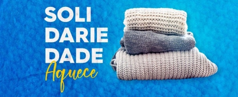 Campanha de doação de agasalhos se inicia junto com a Frente Fria