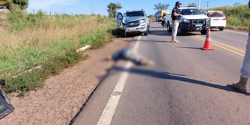 Ciclista morre após ser atropelado na BR-364 na manhã desta segunda-feira