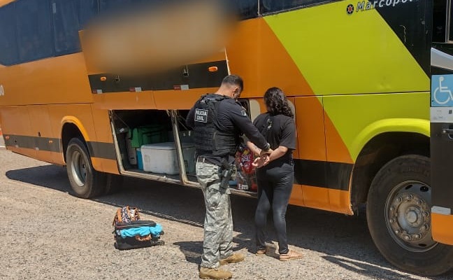 Mulher é presa transportando 9 kg de skunk na BR-317, em Xapuri