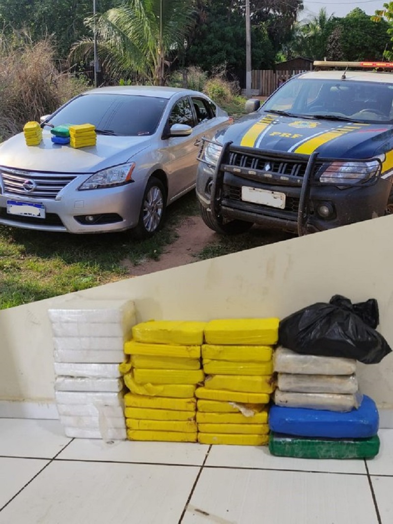 Polícia Rodoviária Federal apreende mais de 35kg de drogas em Capixaba
