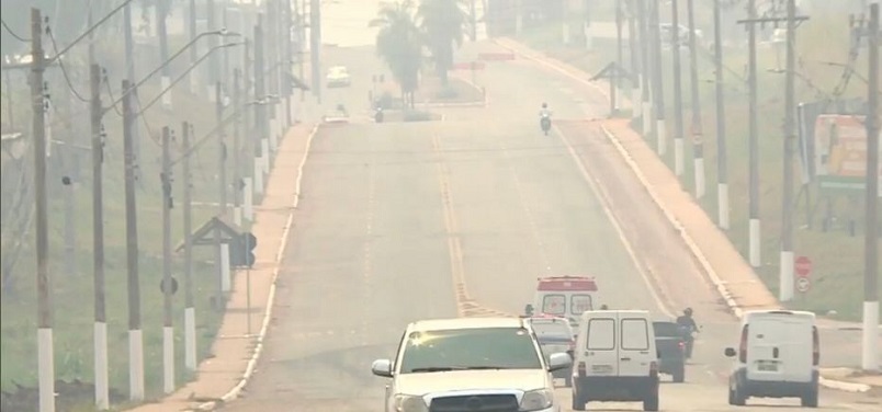 Rio Branco tem poluição do ar 20 vezes acima do aceitável pela OMS nesta quarta-feira