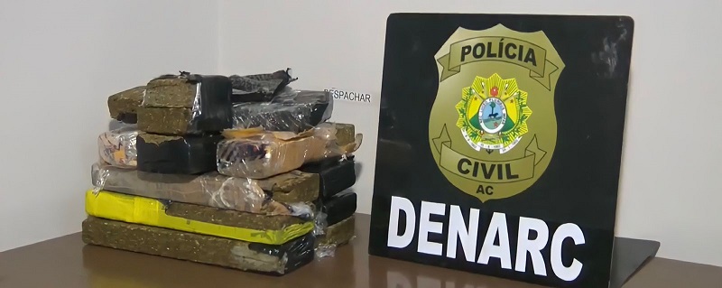 Homem é preso em flagrante após retirar encomenda com 7,5 kg de maconha em agência dos Correios de Rio Branco