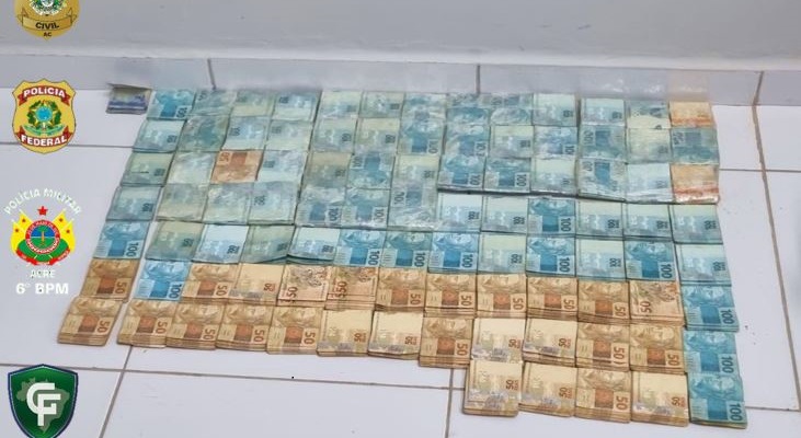 Operação prende quatro pessoas e apreende mais de R$ 170 mil escondidos em caixa térmica