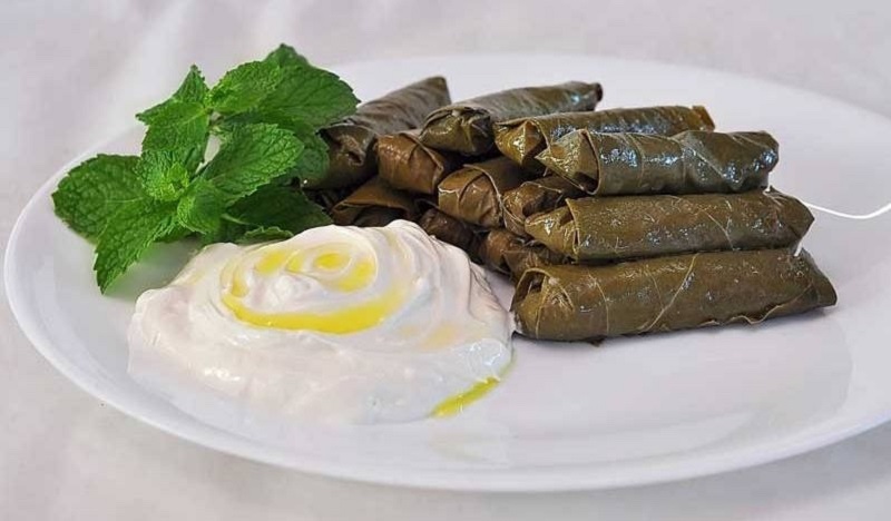 Charuto na folha da uva