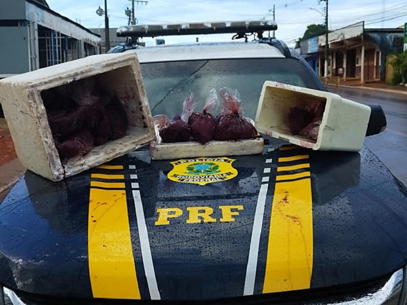Homem é preso com 25 kg de drogas escondidos em sacos de açaí na BR-317