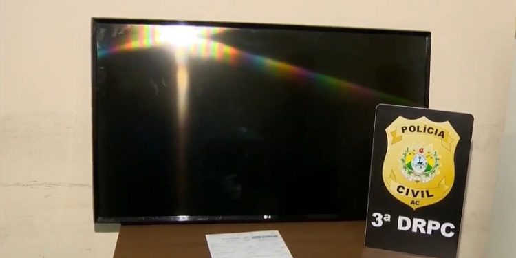 Televisão furtada é recuperada em Rio Branco após polícia rastrear código da Netflix