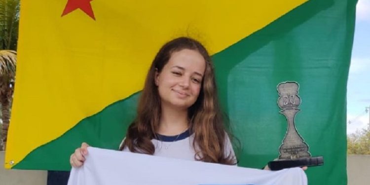 Enxadrista acreana conquista título inédito no Campeonato Brasileiro de Xadrez Escolar