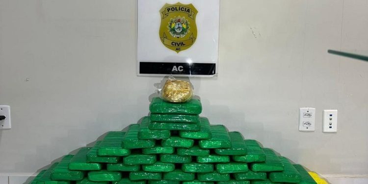 Polícia Civil do Acre apreende quase uma tonelada de drogas no Vale do Juruá em 2023