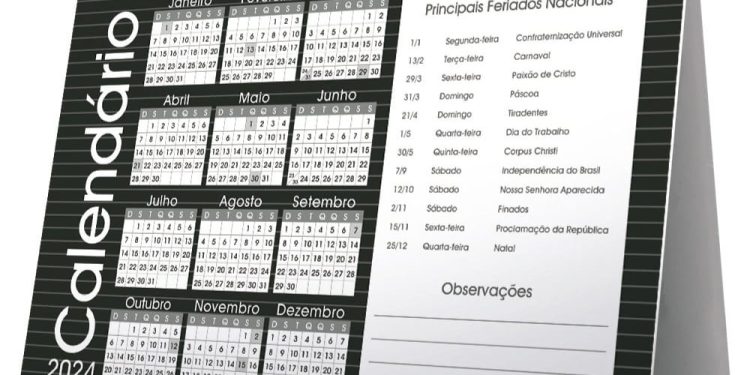 Veja o calendário de feriados e pontos facultativos para o ano de 2024 no Acre