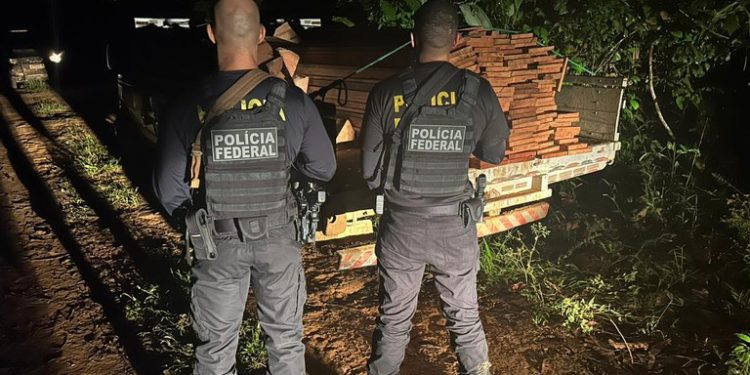 PF prende homem por suposto crime ambiental no interior o Acre