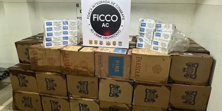 Mais de 45 mil maços de cigarros contrabandeados são apreendidos no interior do Acre