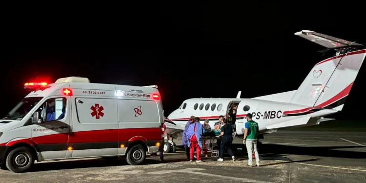 Sobreviventes da queda de Avião no Acre começam a ser transferidos para o Centro de Tratamento de Queimados de Manaus