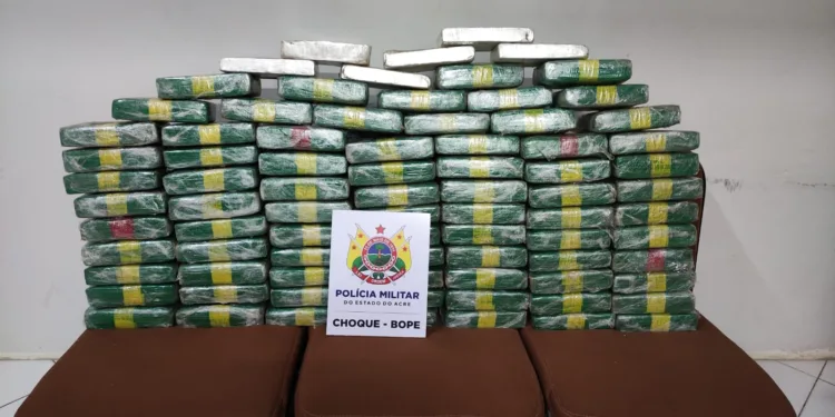 Cerca de 85 kg de drogas são apreendidas em Rio branco