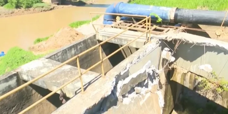 Desabamento na ETA II pode comprometer abastecimento de água em vários bairros de Rio Branco