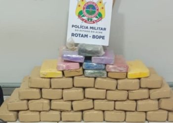 Em Rio Branco, Rotam apreende mais de 40 kg de drogas durante operação