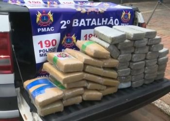 Veículo com aproximadamente 50 kg de entorpecentes é apreendido em Rio Branco