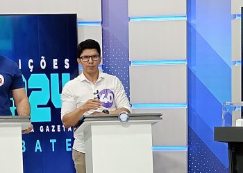 “Vocês estão disputando até a cor azul”, afirma Jenilson Leite sobre Bocalom e Marcus Alexandre no debate da TV Gazeta
