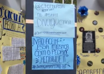 Colegas prestam homenagem ao adolescente Pedro Henrique e pedem justiça