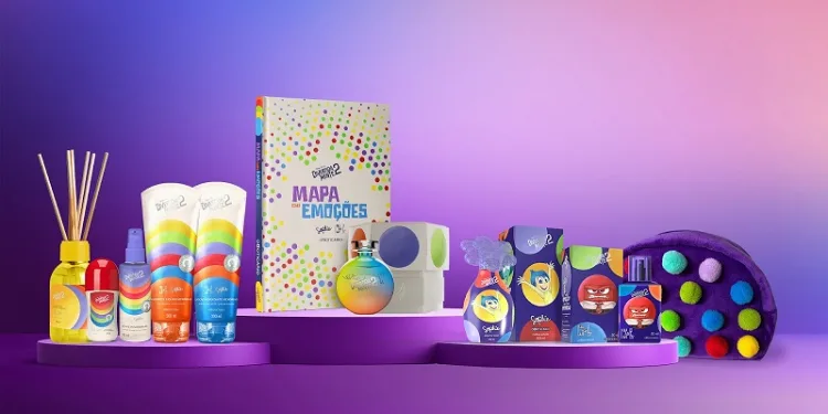 O Boticário transforma emoções em experiências olfativas com a nova linha infantil de Divertida-Mente 2, em parceria com Disney e Pixar