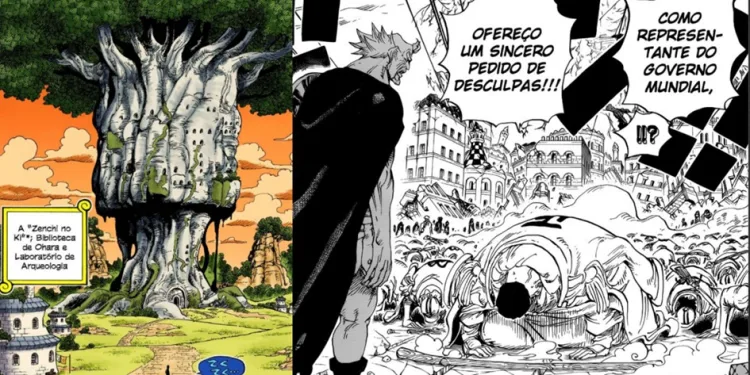 Arte presente na construção do mangá One Piece de Eiichiro Oda