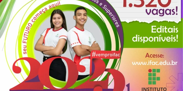 Ifac oferece mais de mil vagas para cursos técnicos e superiores em todo Acre; confira