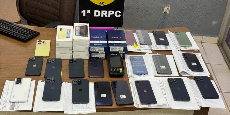 Polícia Civil recupera mais de R$ 100 mil em aparelhos eletrônicos furtados de comércios em Rio Branco