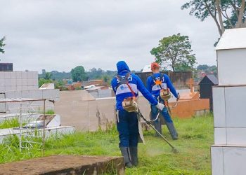 Em Rio Branco, manutenção e limpeza de cemitérios são realizadas para o Dia de Finados