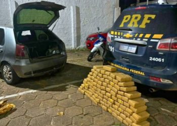 Veículo carregado com 107 kg de maconha é interceptado após perseguição em Rio Branco