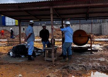 Construção do novo Mercado Elias Mansour tem primeira fase concluída; mudanças climáticas podem atrasar entrega