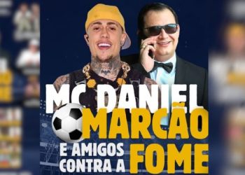 Arena da Floresta sedia jogo beneficente “MC Daniel, Marcão e Amigos Contra a Fome” nesta terça-feira