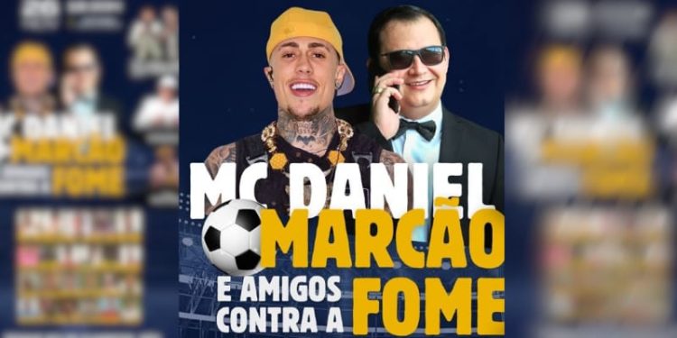 Arena da Floresta sedia jogo beneficente “MC Daniel, Marcão e Amigos Contra a Fome” nesta terça-feira