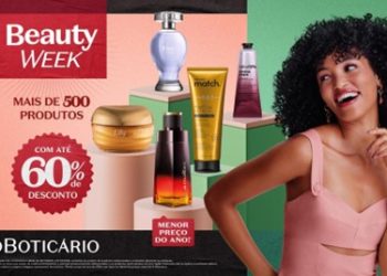 Beauty Week: o Boticário oferece produtos com o menor preço do ano com descontos de até 60% em mais de 500 itens