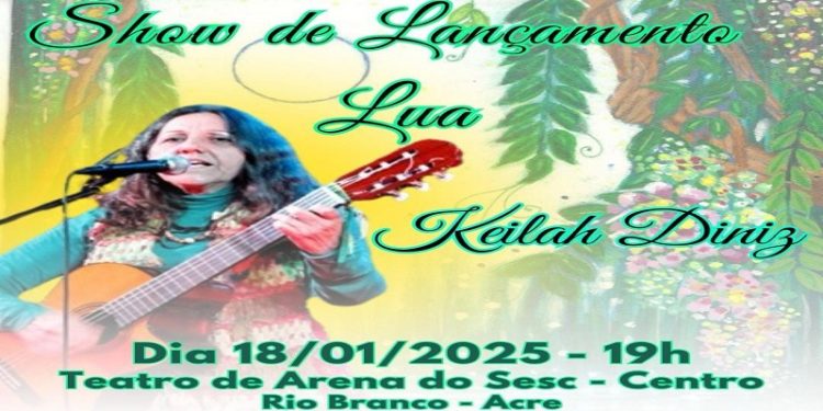 Keilah Diniz realiza show de lançamento do álbum “Lua” em Rio Branco