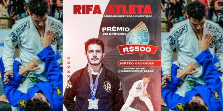 Atleta acreano Carisson Ibernon lança rifa solidária para disputar competições de jiu-jitsu em 2025