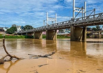Em nova medição, Rio Acre está apenas 3,1 metros de atingir cota de transbordamento