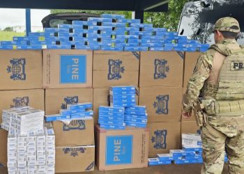 Mais de 10 mil maços de cigarros contrabandeados são apreendidos em Senador Guiomard