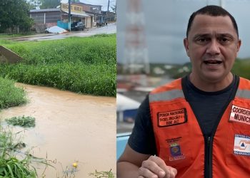 Após fortes chuvas, Defesa Civil de Rio Branco monitora igarapés e alerta para risco de transbordamento