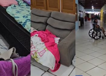 Após chuvas, escola abriga 5 famílias em Rio Branco; eles têm assistência a alimentação, saúde e segurança