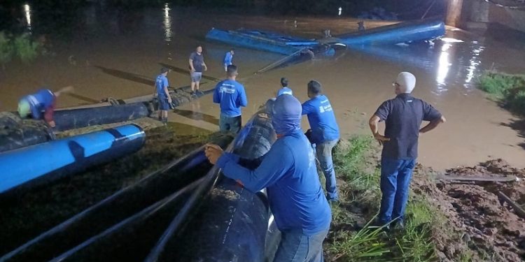 Funcionamento da bomba de captação da ETA 2 é interrompido após incidente devido cheia do rio Acre