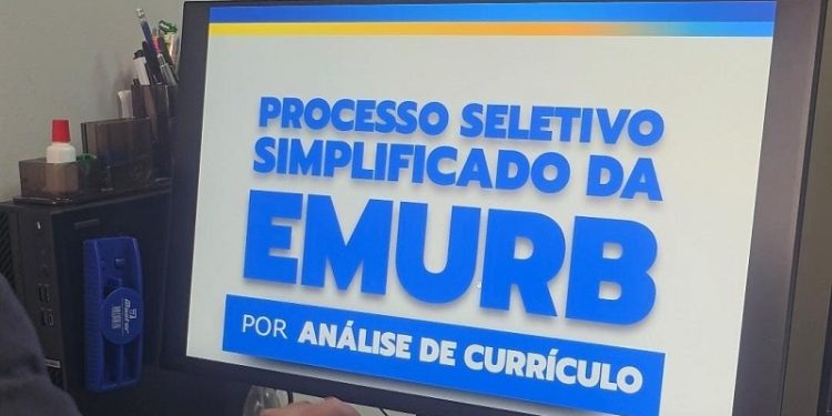 Inscrições para processo seletivo da Emurb encerram nesta quarta-feira (07)