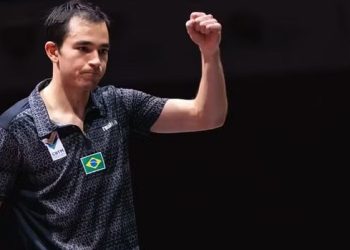 Hugo Calderano é o primeiro brasileiro a chegar à final de um Mundial de Tênis de Mesa